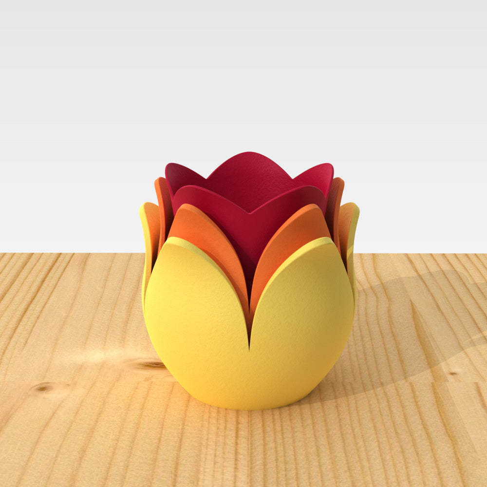 TULIPI minimal – Modular set of 3 stackable pots