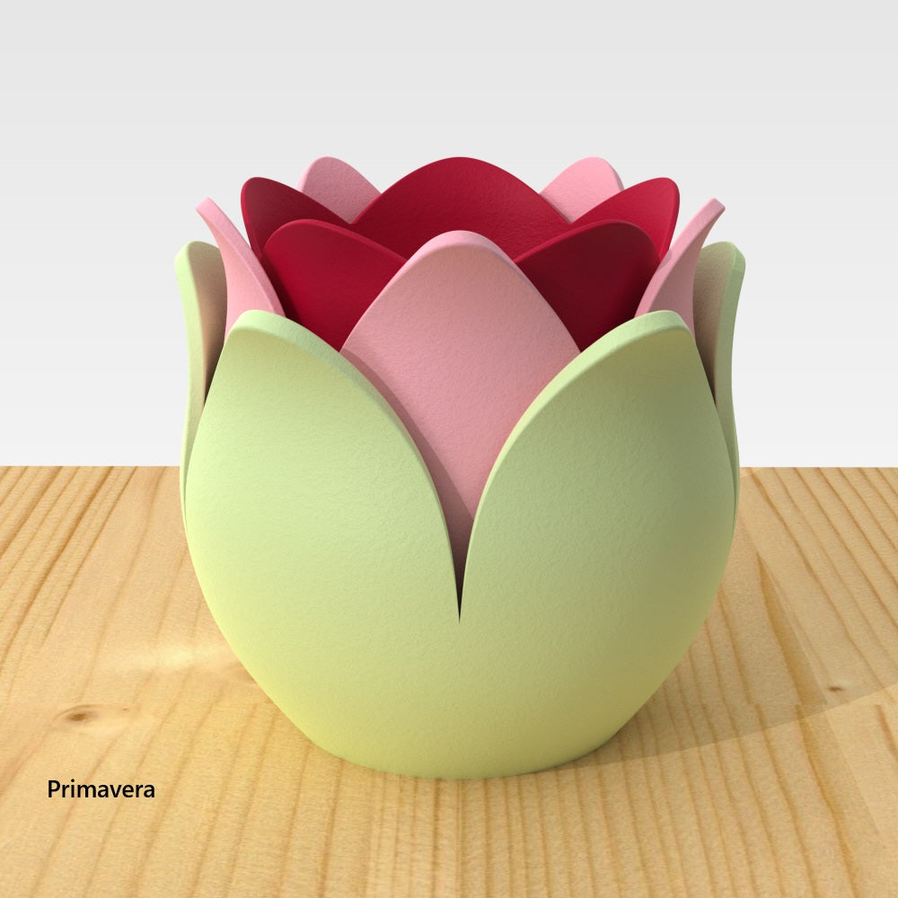 Set of 3 TULIPANO vases - stackable and modular