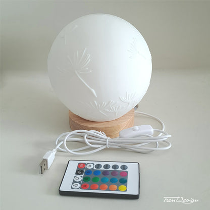 LUMYA · Dandelions – LED Bio-Resin Lamp