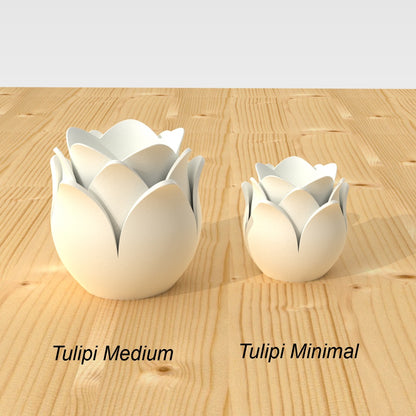 Set of 3 TULIPANO vases - stackable and modular